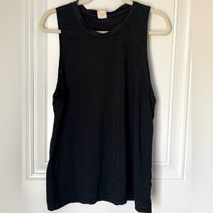 ZYIA Black Muscle Tank Top